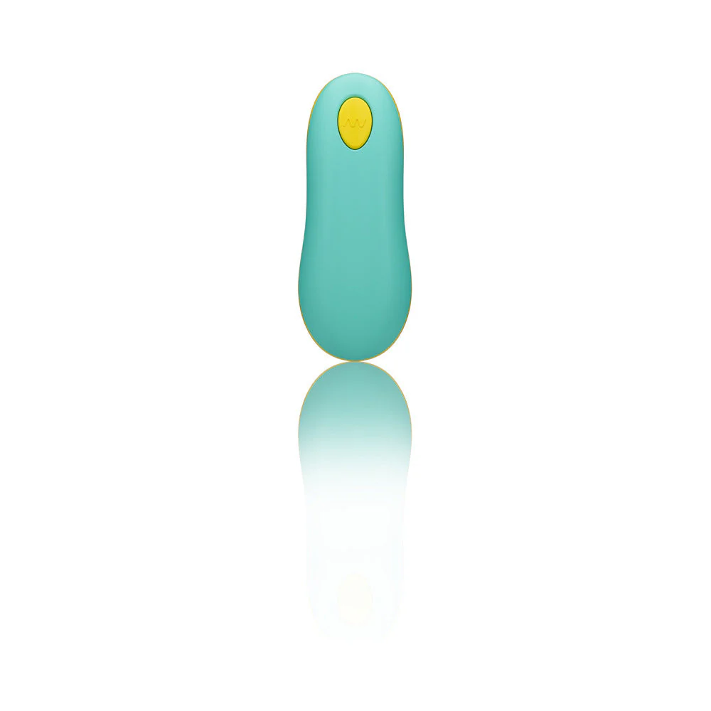ROMP Cello Rechargeable Remote-Controlled Silicone G-Spot Egg Vibrator Light Teal - Image 6