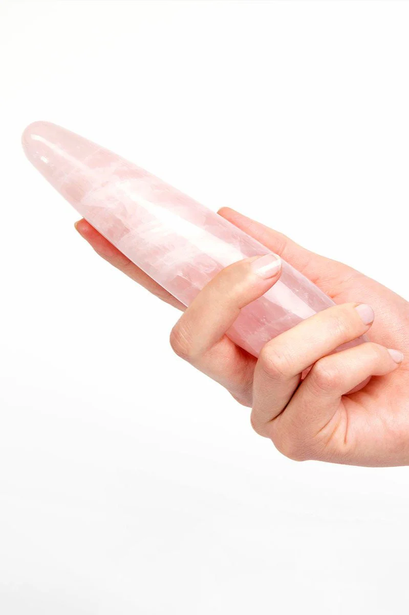 Rose Quartz Crystal Dildo - Image 3